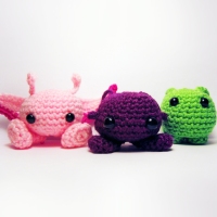 Purploids, and Pinkloids, and Bloops (oh my) - 3 Free Patterns